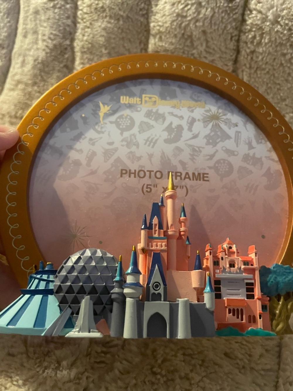 Disney Multi-Color Iconic Parks Castle Photo Frame